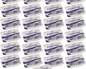 Lurpak slightly salted butter portions box containing 100 individual 8g mini butter packs for breakfast and hospitality use