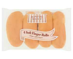 Baker Street jumbo hot dog rolls 4 pack soft long life hot dog buns for BBQ meals lunches and foodservice use
