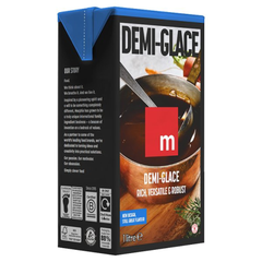 Macphie Demi-Glace 1 Litre ready-to-use rich savoury sauce for beef, steak, lamb, gravies and professional kitchens