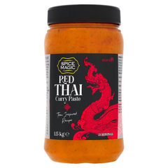 Spice Magic Red Thai Curry Paste 1.15kg catering pack of aromatic Thai red curry paste for chicken, beef, seafood, vegetables and professional kitchens