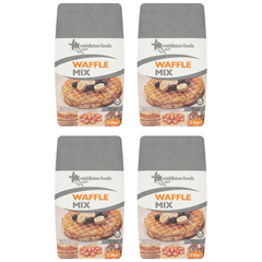 Middleton Foods Waffle Mix wholesale case containing 4 x 3.5kg bags of waffle baking mix for cafés, restaurants and professional kitchens
