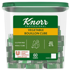 Knorr Professional Vegetable Bouillon Cubes 60 x 10g 600g catering pack for vegetable stocks, soups, sauces, gravies and professional kitchens