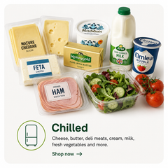 Chilled food, butter, cheese, milk, etc