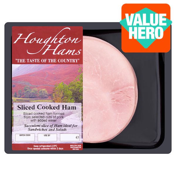 Houghton Hams Sliced Cooked Ham 550g