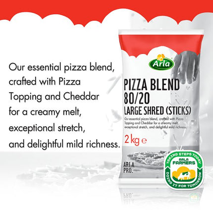 Arla Pizza Blend 80/20 Large Shred Sticks 2kg