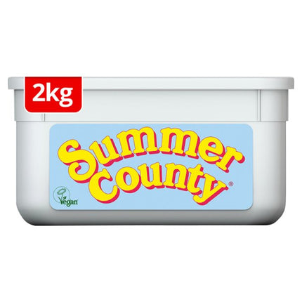 Summer County 52 percent vegetable fat spread 2kg catering tub for hospitality kitchens and foodservice use