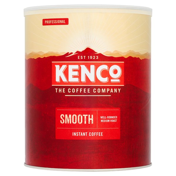 Kenco Smooth Professional instant coffee 750g catering tin for offices hospitality and workplace beverage service