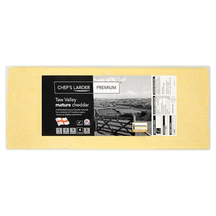 Chef's Larder Premium Taw Valley Mature Cheddar 5KG