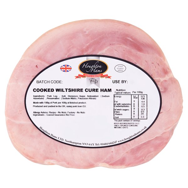 Houghton Hams Cooked Wiltshire Cure Ham 2.7kg