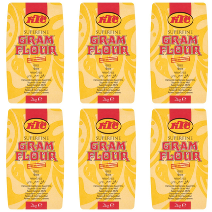 KTC Superfine Gram Flour 6 x 2kg | Wholesale Gram Flour for Catering