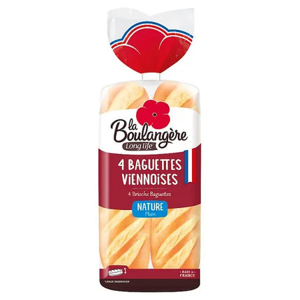 La Boulangère brioche baguettes 4 pack 340g soft French style brioche rolls for sandwiches lunches and brunch meals