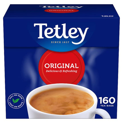 Tetley Original Tea Bags 6 x 160 Bags | Bulk Black Tea Bags for Catering & Hospitality