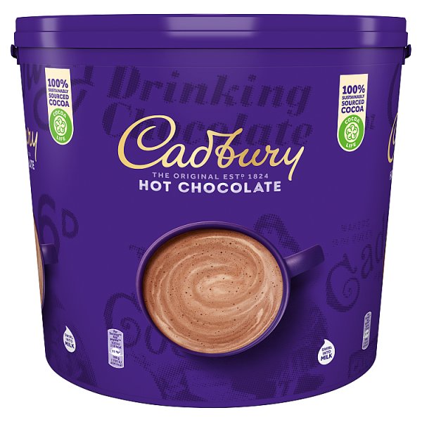 Cadbury Drinking Hot Chocolate Powder 5kg Catering Pail for Cafes and Hospitality