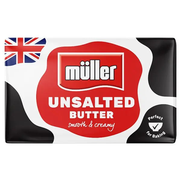 Müller Unsalted British Butter 250g The Catering Mart