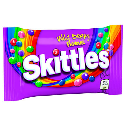 Skittles Wild Berry Flavoured Sweets Bags 36 x 45g | Wholesale Berry Chewy Sweets