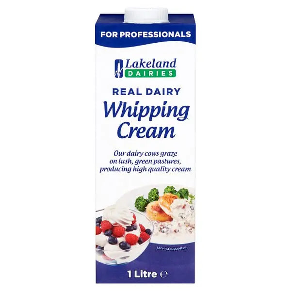 Lakeland Dairies Real Dairy Whipping Cream 1 Litre The Catering Mart