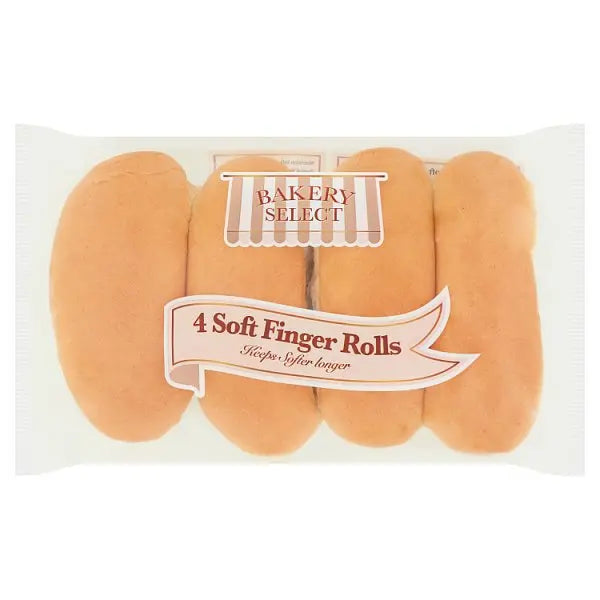 Bakery Select 4 Soft Finger Rolls The Catering Mart