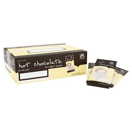 Lichfields Instant Hot Chocolate Sachets 50 x 28g Catering Pack