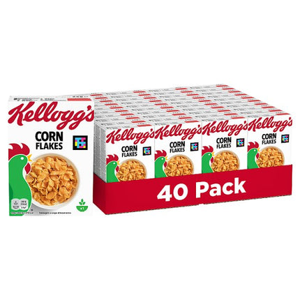 Kellogg's Corn Flakes Portion Packs 40 x 24g individual breakfast cereal boxes for hotels and catering