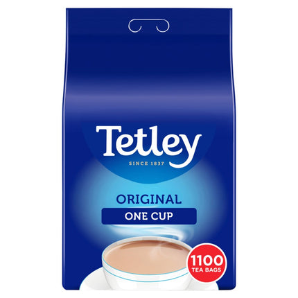 Tetley One Cup Tea Bags 1100 Pack | Bulk Black Tea Bags for Catering & Offices