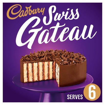 Cadbury Swiss Gateau Milk Chocolate Cake Serves 6