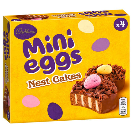 Cadbury Mini Eggs Milk Chocolate Easter Nest Cakes 4 Pack