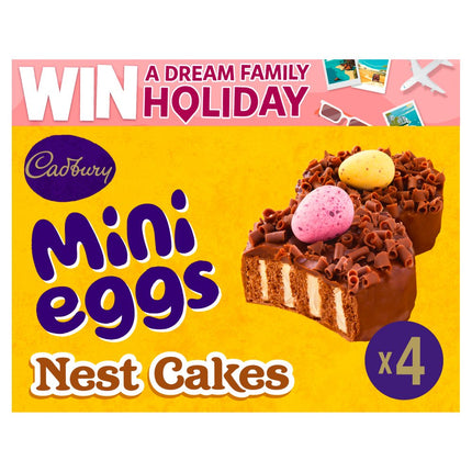 Cadbury Mini Eggs Milk Chocolate Easter Nest Cakes 4 Pack