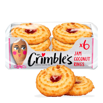 Mrs Crimble's 6 Gluten Free Jam Coconut Rings The Catering Mart
