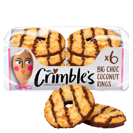 Mrs Crimble's 6 Gluten Free Choc Coconut Rings The Catering Mart