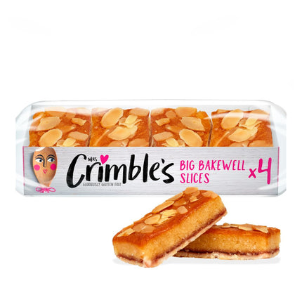 Mrs Crimble's 4 Gluten Free Bakewell Slices 200g The Catering Mart