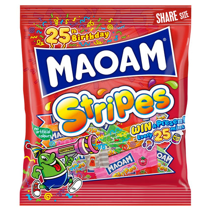 MAOAM Stripes Fruit & Cola Chewy Sweets 14 x 140g | Wholesale Chewy Sweets