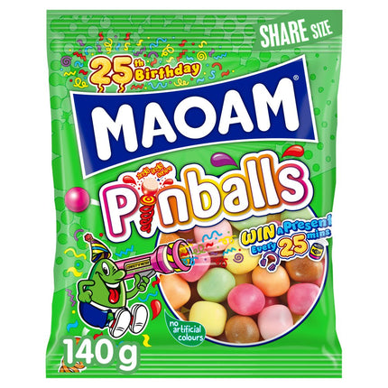 MAOAM Pinballs Fruit & Cola Chewy Sweets 14 x 140g | Wholesale Chewy Sweets
