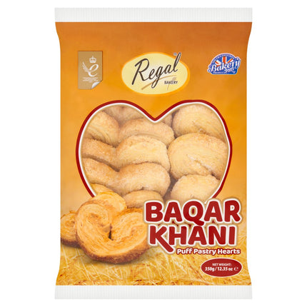Regal Bakery Baqar Khani Puff Pastry Hearts 350g The Catering Mart