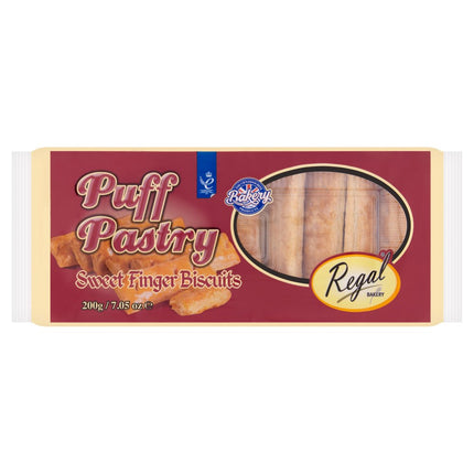Regal Bakery Puff Pastry Sweet Finger Biscuits 200g The Catering Mart