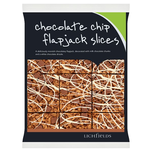 Lichfields Chocolate Chip Flapjack Slices 585g - 9 Slices
