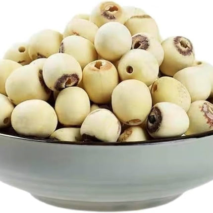 Dried Lotus Seeds 80g | Edible Lotus Seeds in Resealable Bag for Snacking, Desserts & Asian Cooking