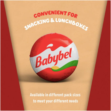 Mini Babybel Original Cheese 36 Pack | Individually Wrapped Cheese Snacks for Lunchboxes
