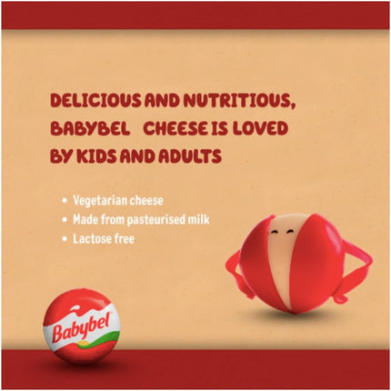 Mini Babybel Original Cheese 36 Pack | Individually Wrapped Cheese Snacks for Lunchboxes