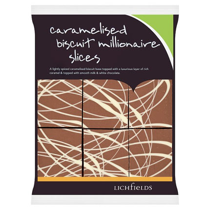 Lichfields Caramelised Biscuit Millionaire Slices 540g - 9 Slices