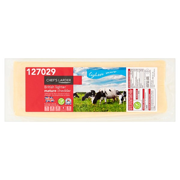 Chef's Larder British Lighter Mature Cheddar 2.5 KG