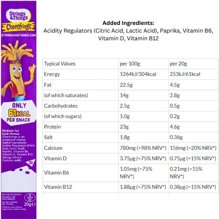 Cheestrings Cheese Snacks Pack of 24 | Individually Wrapped Cheese String Snacks