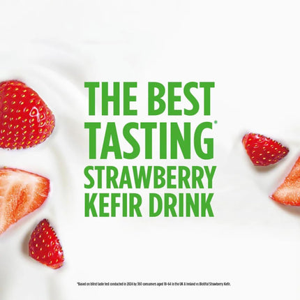 Activia Strawberry Kefir Yoghurt Drink 2 x 280ml | Cultured Kefir Drink for Gut Health Support