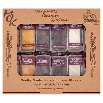 Margaret's Country Kitchen assorted cake slices wholesale pack containing 12 individually portioned cake slices