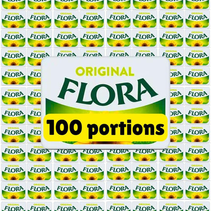 Flora Original Vegan Spread Portions 100 x 10g | Individual Vegan Portions for Hospitality & Catering