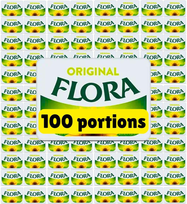 Flora Original Vegan Spread Portions 100 x 10g | Individual Vegan Portions for Hospitality & Catering
