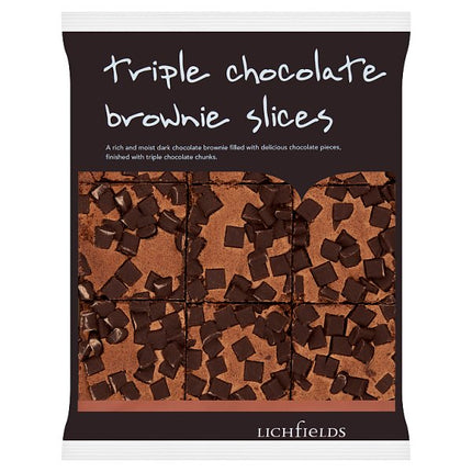Lichfields Triple Chocolate Brownie Slices 585g - 9 Slices