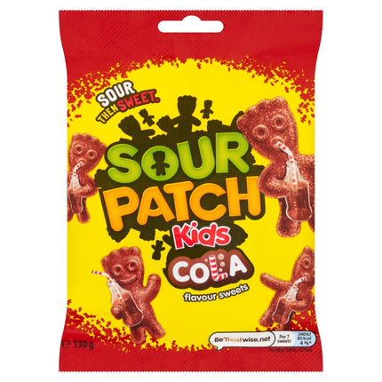 Sour Patch Kids Cola Sweets Bags 10 x 130g | Wholesale Sour Cola Sweets