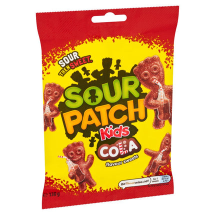 Sour Patch Kids Cola Sweets Bags 10 x 130g | Wholesale Sour Cola Sweets