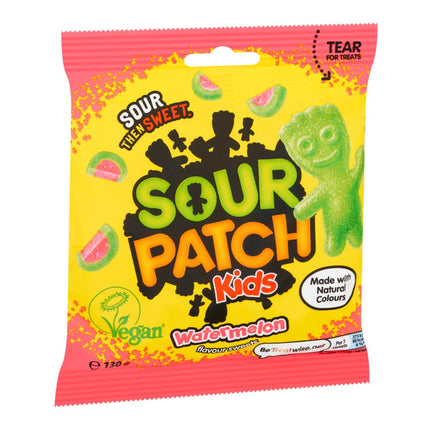 Sour Patch Kids Watermelon Sweets Bags 10 x 130g | Wholesale Vegan Sour Sweets