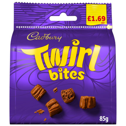 Cadbury Twirl Bites Chocolate Bag PMP 10 x 85g | Bulk Price Marked Chocolate Bags